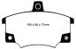 Preview: Greenstuff 2000 brake pads, front (DP2420/2), Alfa / Fiat / Lancia